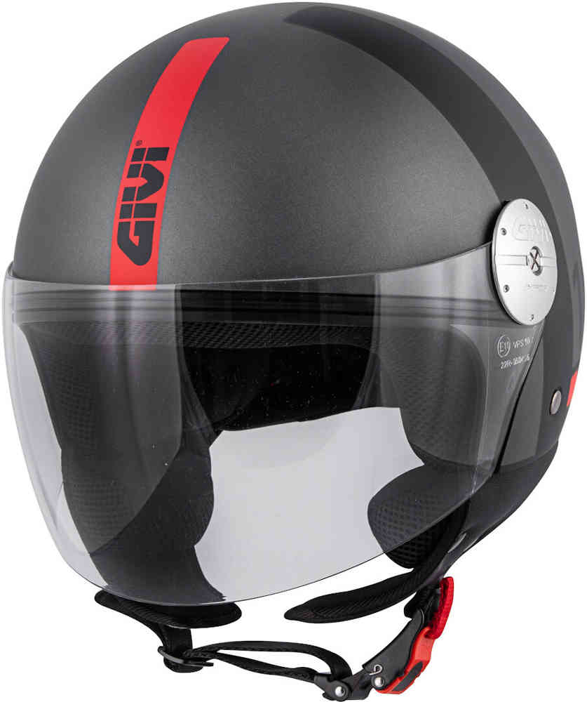 Casco Jet GIVI 10.7 Mini-J Concept Matt dark grey / grey / red -  Kmotoshop.it - Abbigliamento e accessori moto enduro, cross KTM